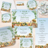 農家市場、市場から生まれブライダルシャワー メニュー