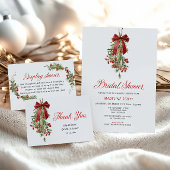 Christmas Greenery Bridal Shower ペーパープレート