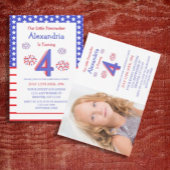 リトル・フィレクラッカー4th誕生日 招待状