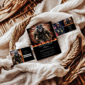 Photo Firefighter Hero Graduation 案内状