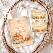 Firefighter Theme Baby Shower 招待状