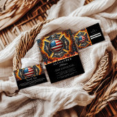 Firefighter Themed Senior Graduation サンキューカード