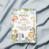 かわいい動物と最初の誕生日Tシャツ。 Tシャツ