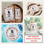First Knockout Boxing 1st Birthday – Fun Kids  スタンダードランチョンナプキン