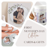 First Mothers Day New Mom andベビー写真 スターリングシルバーネックレス