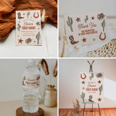 ウエスタンテーマファーストロデオ誕生日 スタンダードカクテルナプキン