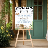 First Rodeo Cowboy Birthday Invitation 招待状