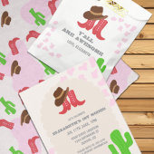 First Rodeo Girl 1st Birthday 招待状