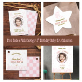 First Rodeo Pink Cowgirl First Birthday  招待状