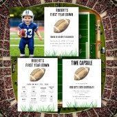 Football First Year Down Birthday Party 横断幕