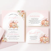 エレガントなピンクの蝶結びのカボチャの感謝ステッカー ラウンドシール