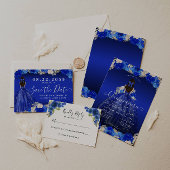 フローラ王室のブループリンセスドレスガウンキンセアニェラ ポストカード