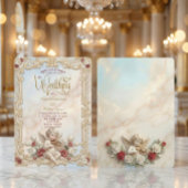 Faux Brush Script Photo Wedding サンキューカード