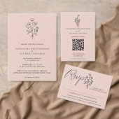 ピンクかわいい植物性フローラブーケ ゲストブック (この独立クリエイターのコレクションをカスタマイズ。)