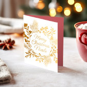 Foil Wreath Christmas Tag – Personalized Gift フェイバータグ