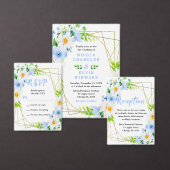 Forget-Me-Nots and Daisies Floral Wedding コーヒーマグカップ (この独立クリエイターのコレクションをカスタマイズ。)