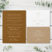 Formal Taupe Neutral Wedding 出欠カード (この独立クリエイターのコレクションをカスタマイズ。)