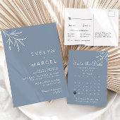 フォーマルミニマルDusty Blueのメ結婚ニュー メニュー
