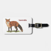 Collection Fox Luggage Tag ラゲッジタグ (正面横)