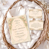 French Country Rose Arch Diapper Raffle エンクロージャーカード