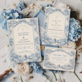 French Manor Countryside Wedding 招待状