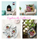 Tea Cup Floral Bouquet トートバッグ