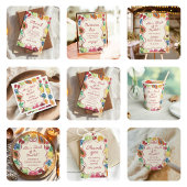 地元で栽培されたフルーツ赤ちゃんシャワー 招待状