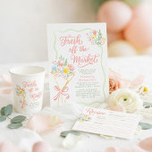 Pastel Floral Whimsical Bridal Shower Recipe Card