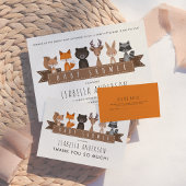 かわいいウッドランド動物の赤ちゃんシャワー |おむつラッフル