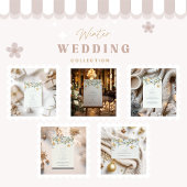 フロステッド・パイン・スター・ガーランド結婚ズ セーブザデート