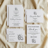 おもしろい図解入りの、写真付きの結婚リング スタンダードカクテルナプキン