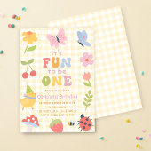 Fun to be One Colorful 1st Birthday Sticker  ラウンドシール