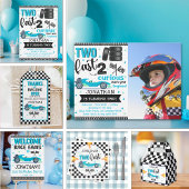 Fun 2nd Birthday Race Car Driver 招待状