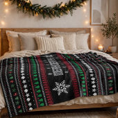 Funny Ugly Merry Christmas pattern ポスター