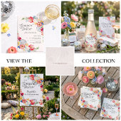 Garden Disco Floral Party Invitation 招待状