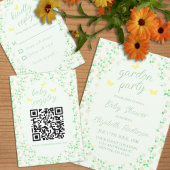 Garden Party Gender Neutral Baby Shower アクリル招待状