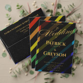 Gay Men Wedding Photo Elegant Rainbow 缶クーラー (この独立クリエイターのコレクションをカスタマイズ。テスト)