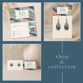 Geode Pattern Branded Jewelry Stickers ラウンドシール