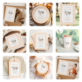 ギンガムタイムフライファースト誕生日 スタンダードカクテルナプキン