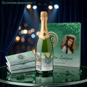 光沢のある緑のグリッター、20誕生日ありがとう サンキューカード