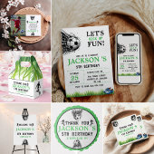 ゴール!サッカーの第5回誕生日パーティー スタンダードカクテルナプキン