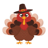 与え感謝していおもしろいキュートなトルコ大人 エプロン