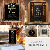 Gold 70th Diamonds Birthday Party フェイバーボックス