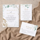 金ゴールドグリーンユーカリ結婚プタス応援ナプキンス スタンダードカクテルナプキン (この独立クリエイターのコレクションをカスタマイズ。)