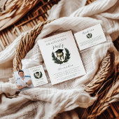 Gold Laurel Tooth Graduation Party 招待状