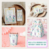 Gold Little Mermaid 10th Birthday | Under the Sea フェイバーボックス