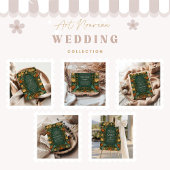 Golden Autumn Botanical Wedding サンキューカード