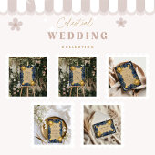 Golden Celestial Baroque Wedding サンキューカード