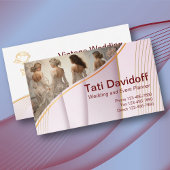 ゴールデン薄紫ヴィンテージウェディングアクセサリーサロン チラシ