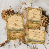 Golden Meadow Mountain Wedding セーブザデート